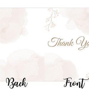 Printable 5x7 Thank You Card | Thank You Card Printable | Thank You ...