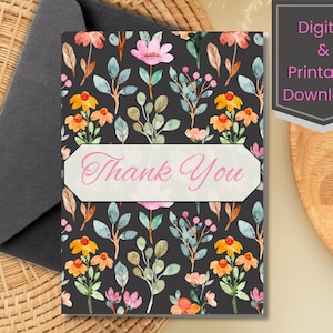 Printable 5x7 Greeting Card | Floral Greeting Card Printable | Digital Greeting Card | Printable Cards | Floral Card | Greeting Cards | Card