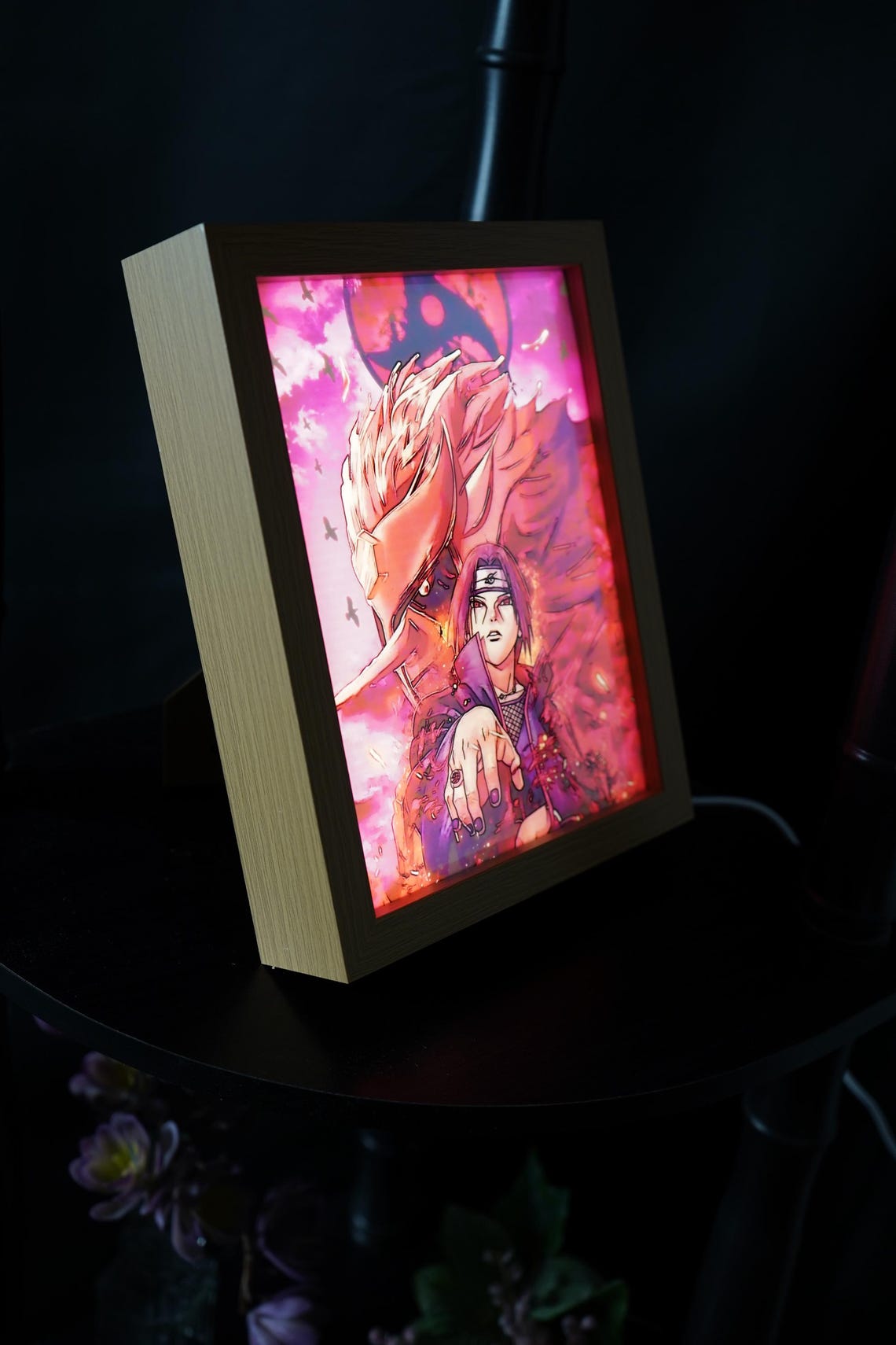 Crow Master Anime Video Game Light Frame Box Painting Decor Night Light ...
