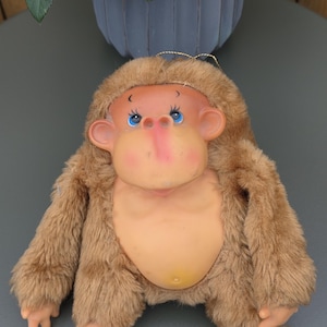 Stuffed monkey with rubber face - Etsy 日本