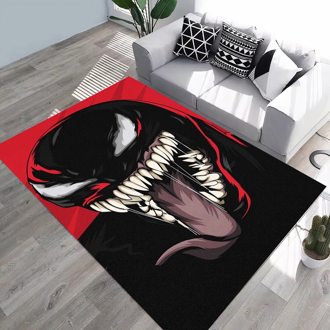Venom Pattern Rug,villian Rug,town Rug,home Decor Rug,living Room Rug ...