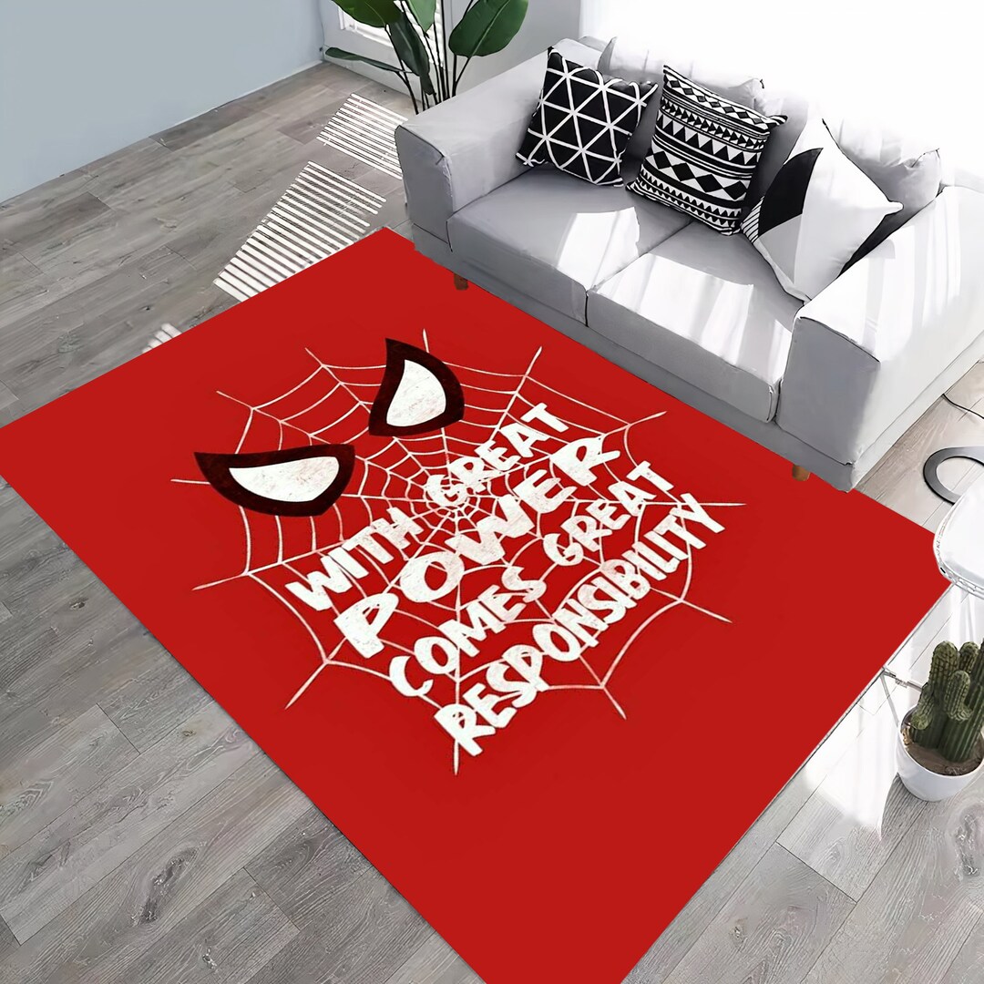 Spiderman Motivation Rug,love Spiderman Rug,venom Pattern Rug,spider ...