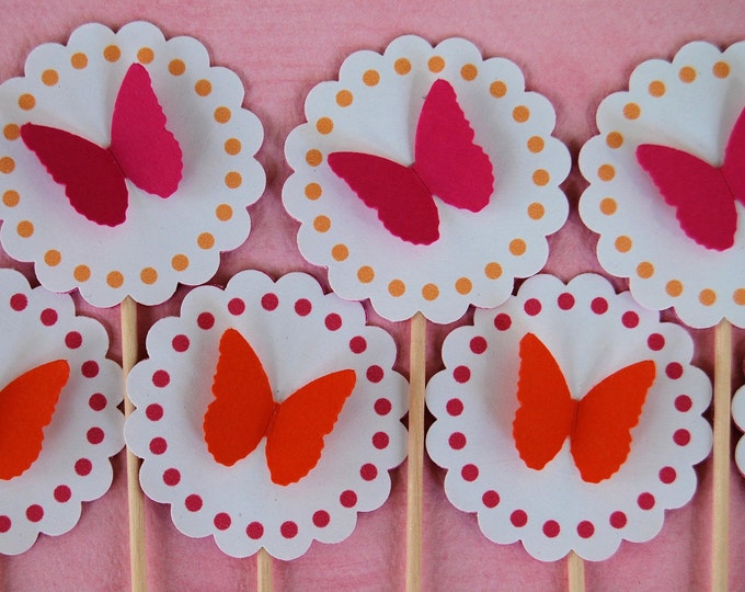 Butterfly Cupcake Toppers Etsy