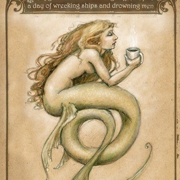 Coffee Mermaid by Renae Taylor