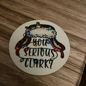 Christmas vacation inspired ornament
