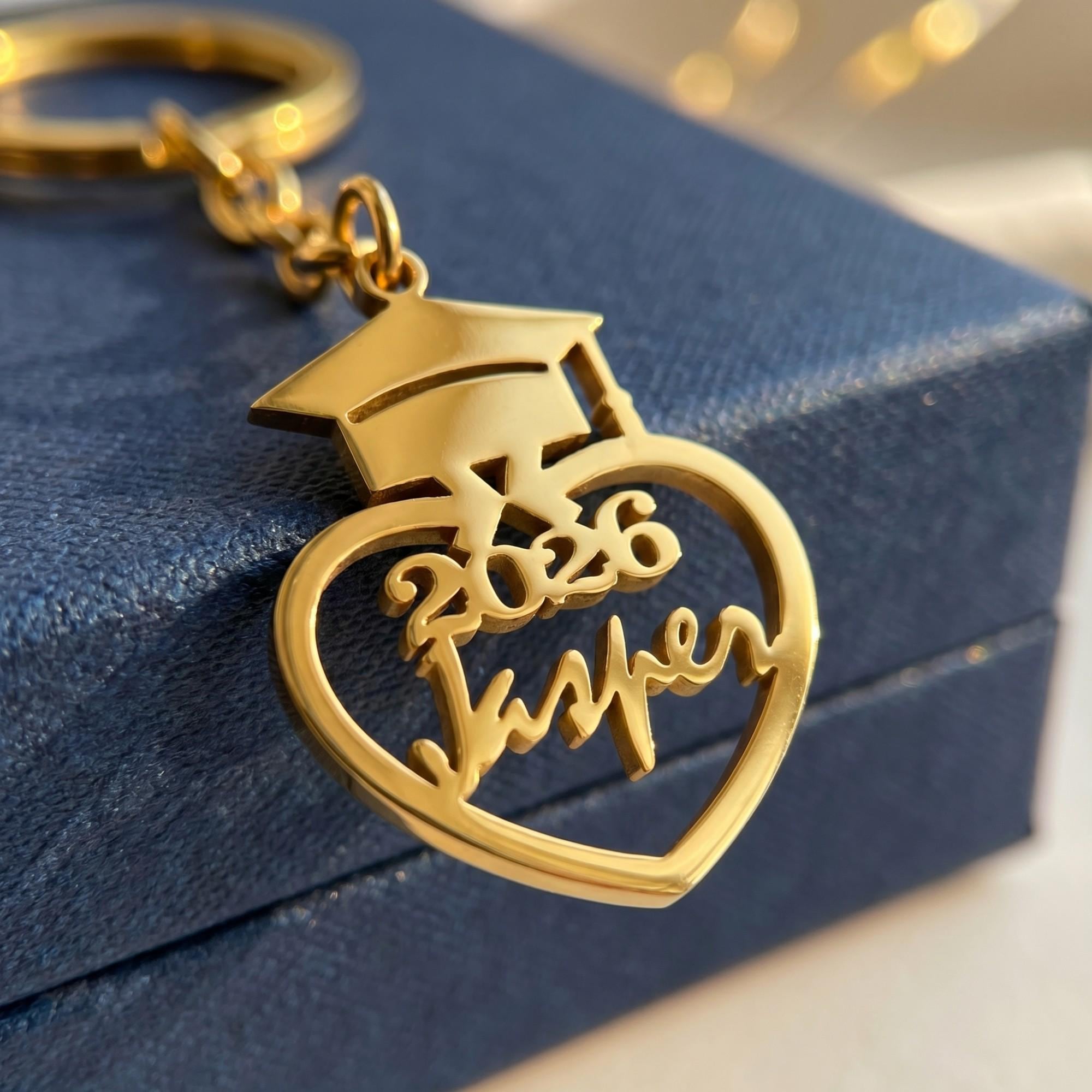Class of 2026 Keychain, Personalized Graduation Keychain With Name ...