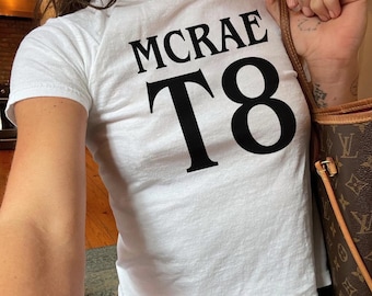 McRae Baby Tee | T8 Y2K Retro Trendy Fitted Top Fan Art