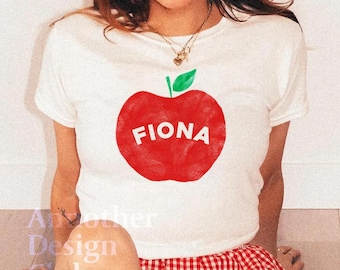 Maglietta per bambina Red Apple Fiona / Maglietta per fan della musica Y2K con frutta