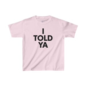 T-Shirt I Told Ya Unisexe - Tee Shirt I Told Ya Hip Hop Streetwear Imprimé Graphique