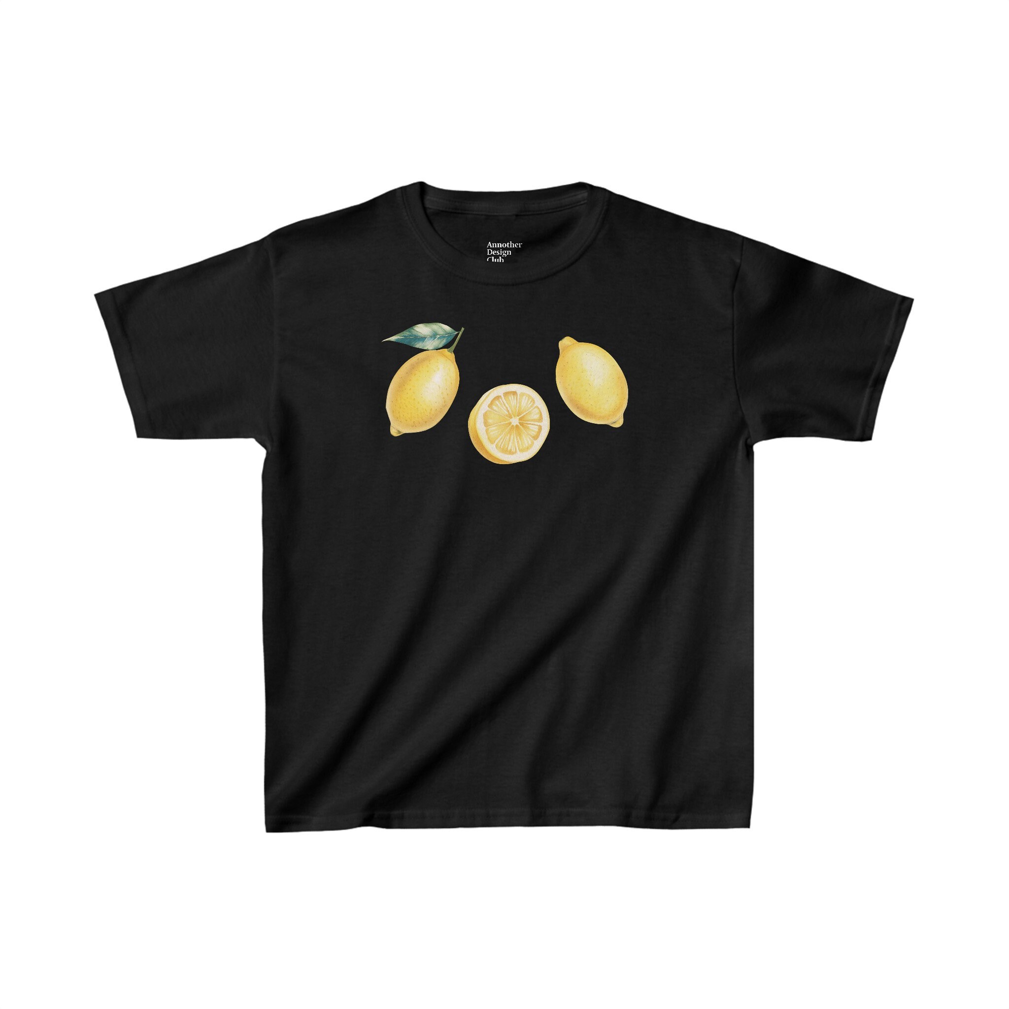 ◆2000Archives◆ DESIRE BABY TEE LEMON 2A25D2TS13YE Lemon Baby Tee | Coquette Citrus Fruit Shirt Y2K Vintage Tee