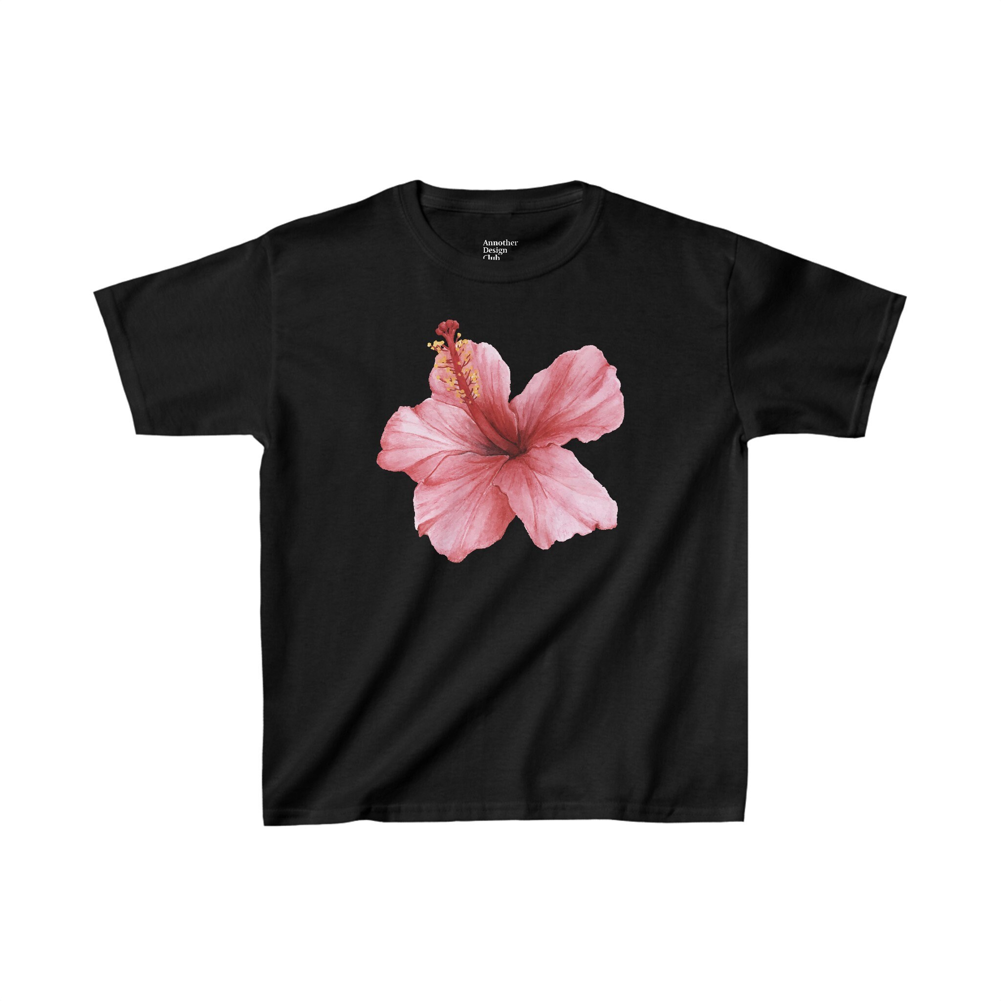 売れ筋商品|||コットンオン カットソー トップス レディース Women's 90S Baby Tee Hot hibiscus Pink Hibiscus Flower 90s Baby Tee | Aesthetic Tomato Girl