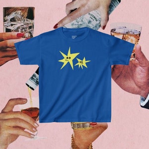 Stars Graphic Baby Tee | Y2K Vintage Coquette Shirt