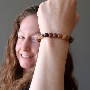 Sardonyx Bracelet Nature Lovers Healing Crystal Beads