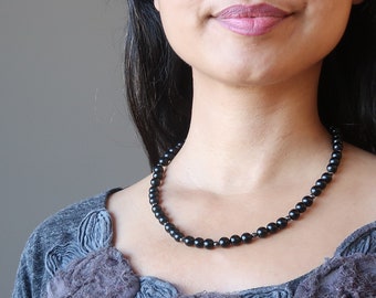 Jet Necklace Black Protection Warrior Azabache  Stones