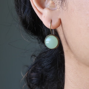 Green Aventurine Earrings Tokens of Abundance