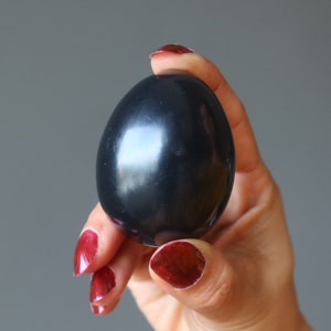 Black Obsidian Egg Protective Stone