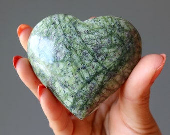 Serpentine Heart Thousand Threads of Love Green Crystal