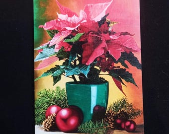 Kerstkaart Poinsettia: Mouth Painted door Maczka Mariusz, Polish European Art Blank Greeting