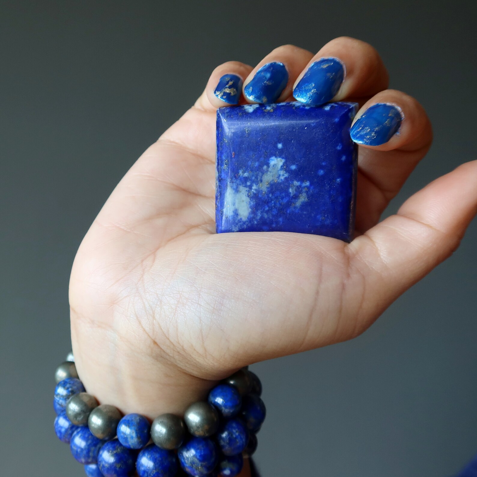 Lapis Amulet Gemstone Deluxe Third Eye Talisman Drilled Royal - Etsy España