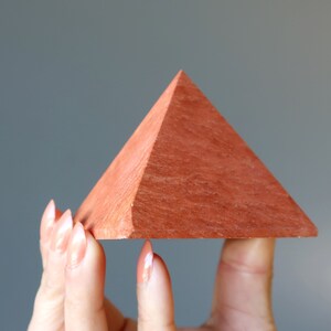 Red Jasper Pyramid Matte Adventure Crystal Healing