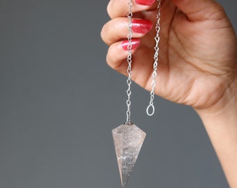 Smoky Quartz Pendulum Intense Energy Crystal Faceted Gemstone