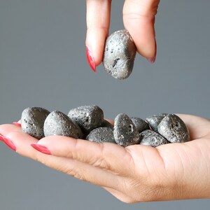 Pyrite Tumbled Stone Pocket of Gold Prosperity Crystals