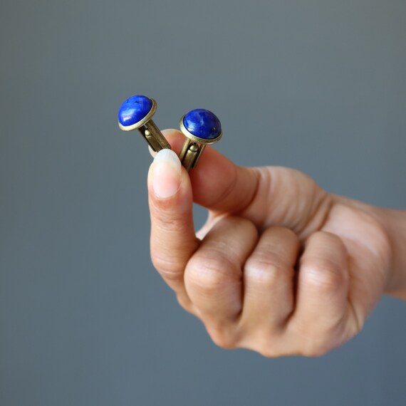 Lapis Cufflinks Meaningful Gift of Serenity Blue … - image 4