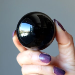 Black Obsidian Sphere Protection Crystal Ball