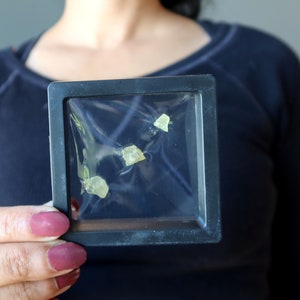 Apatite Raw Crystal Set Three&#39;s Company Happy Green Gemstones