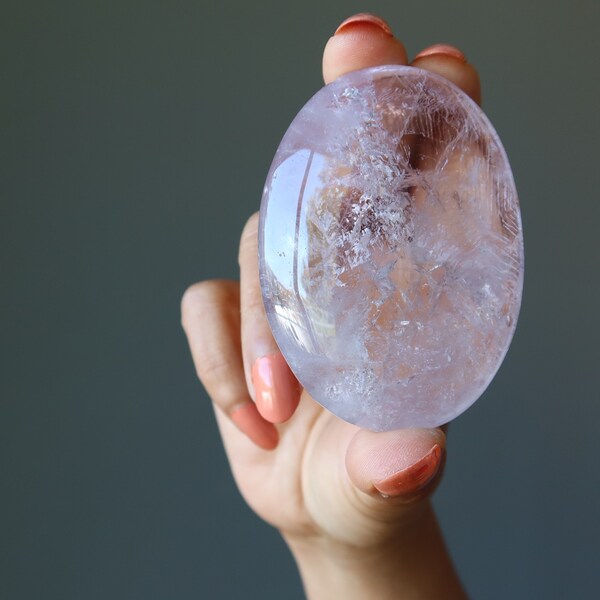 Amethyst Polished Stone My Mission is Clear Purple Crystal