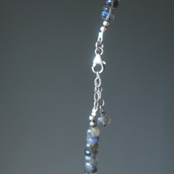 Labradorite Necklace Rainbow Faceted Gemstone Bea… - image 7