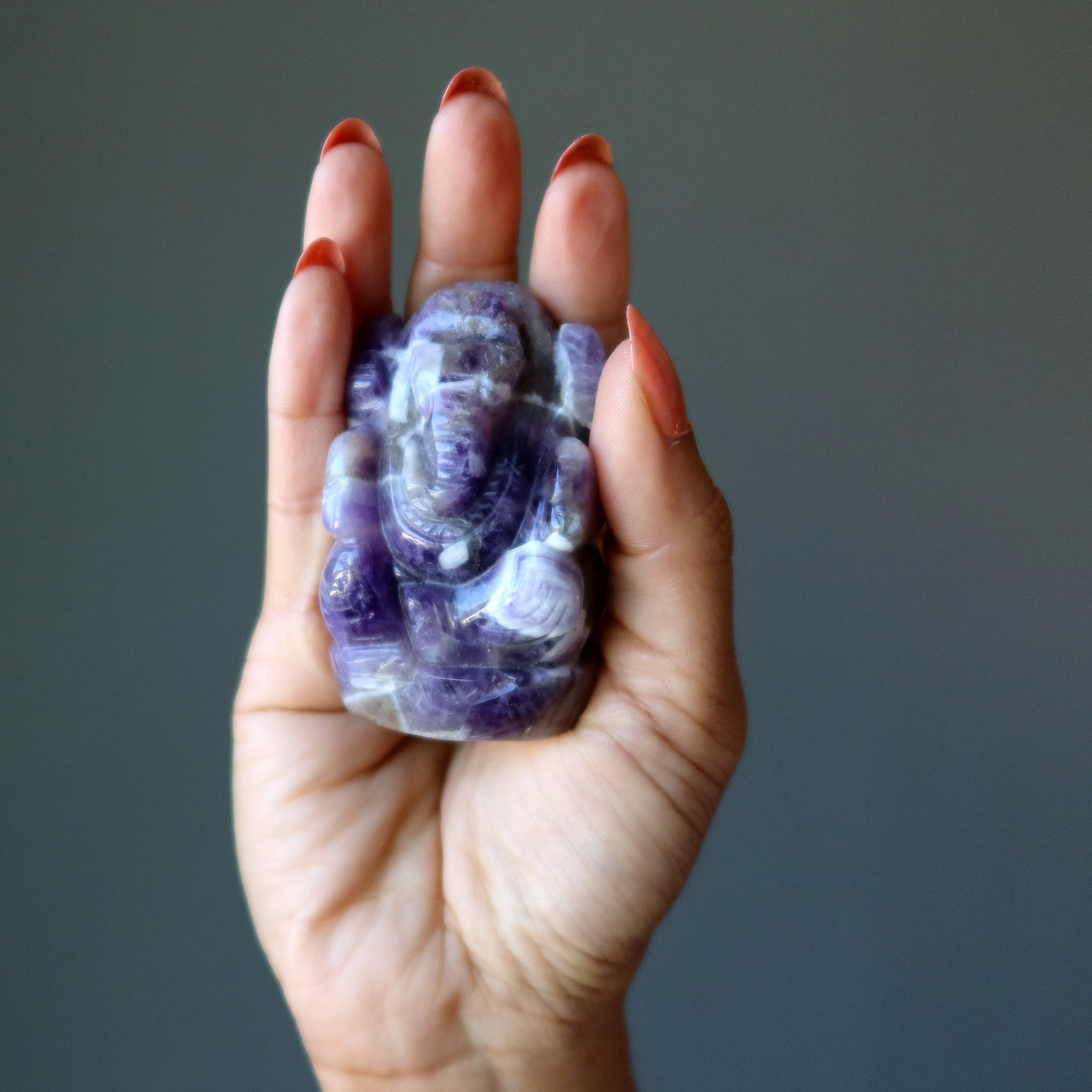 アメジスト ガネーシャ 霊性の達人 象の像 クリスタル - Etsy 日本