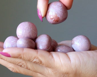 Pink Opal Tumbled Stone Australia Luxury Gem