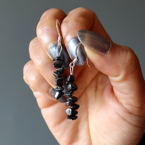Hematite Earrings Positive Dangles