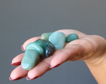 Piedras rodadas aventurina verde Cristal manifiesto de abundancia