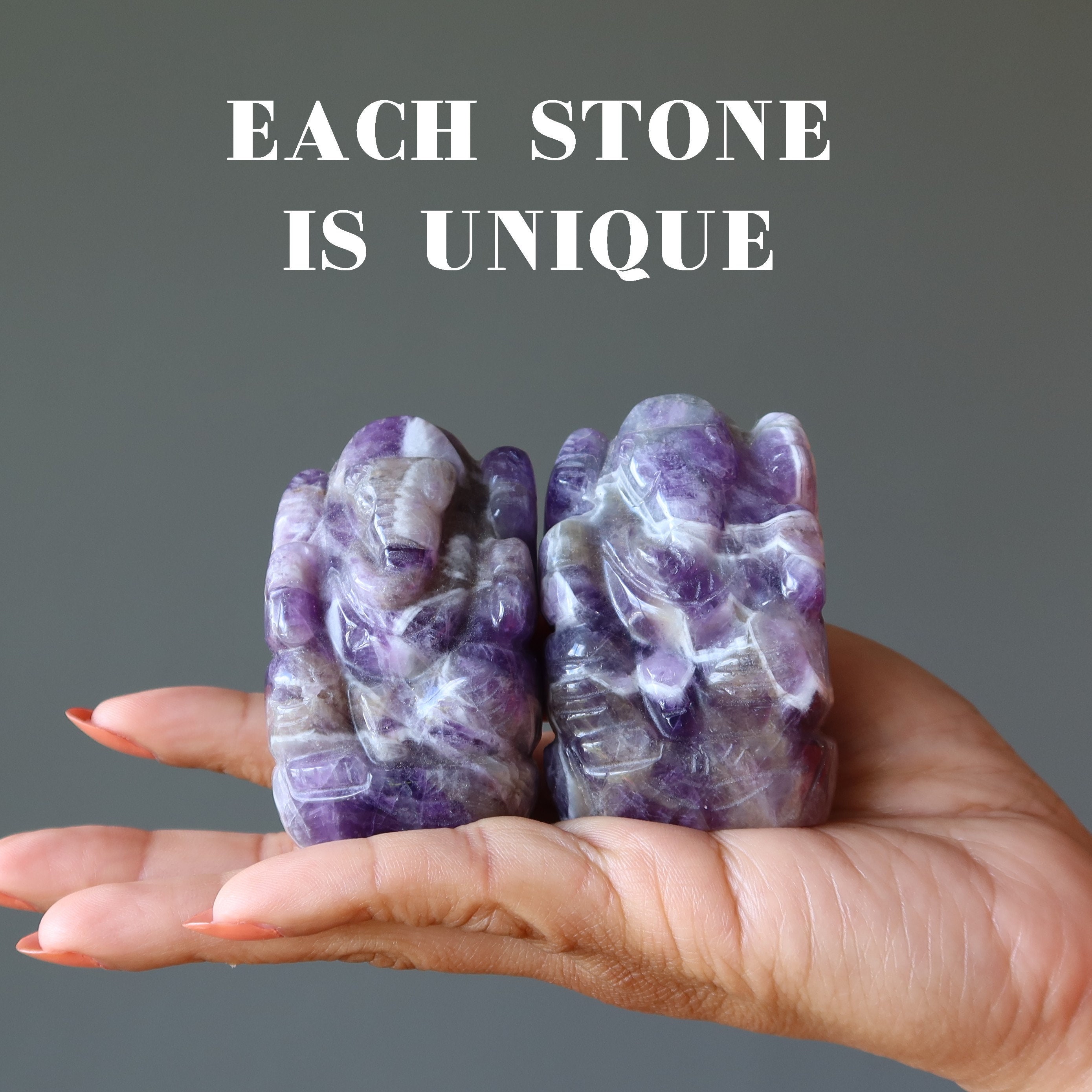 アメジスト ガネーシャ 霊性の達人 象の像 クリスタル - Etsy 日本