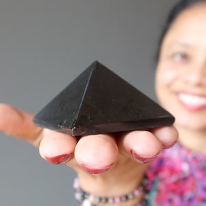 Black Tourmaline Pyramid Power of Protection Sacred Stone