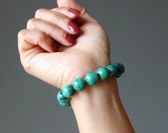 Malachite Bracelet Feel the Healing Light Green Gemstones