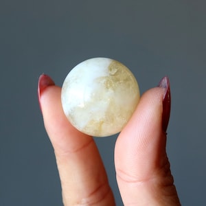 Citrine Sphere Yellow Spark Rolling Abundance Crystal Ball
