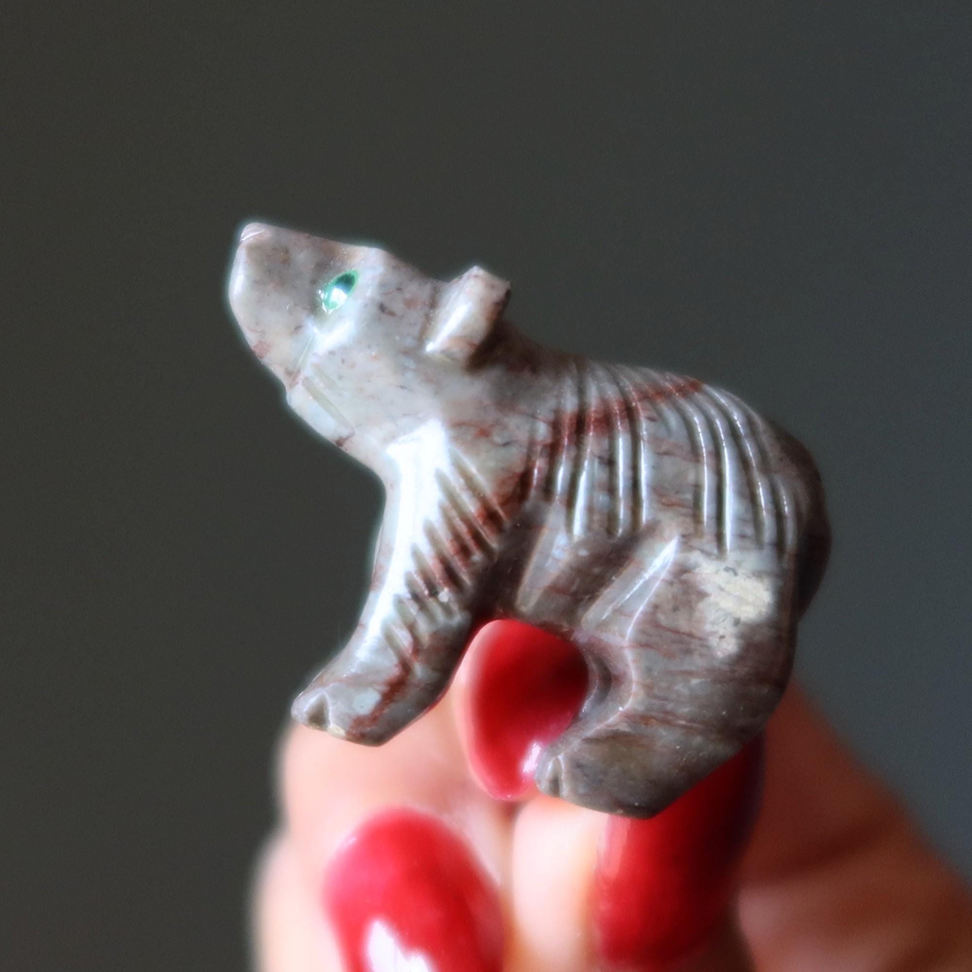 Thorn arts ソープストーン 熊 置物 カナダ Amazon.co.jp: Nelson