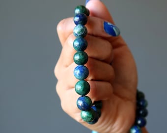 Azurite Malachite Bracelet World Gemstones Blue Green