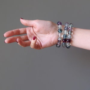 Rainbow Fluorite Bracelet Sharpens Minds