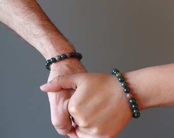 Bloodstone Bracelet Popular Dark Green Powerhouse Stone