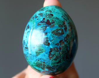 Chrysocolla Egg Exquisite Earth Blue Green Stone