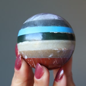 Chakra Sphere 7 Appealing Healing Stones Crystal Ball