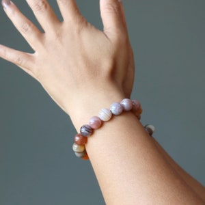 Botswana Agate Bracelet Power of Pattern Crystal Healing Stone