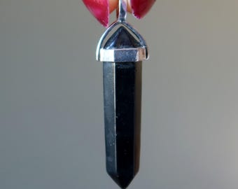 Shungite Pendant Point My Personal Guardian Silver