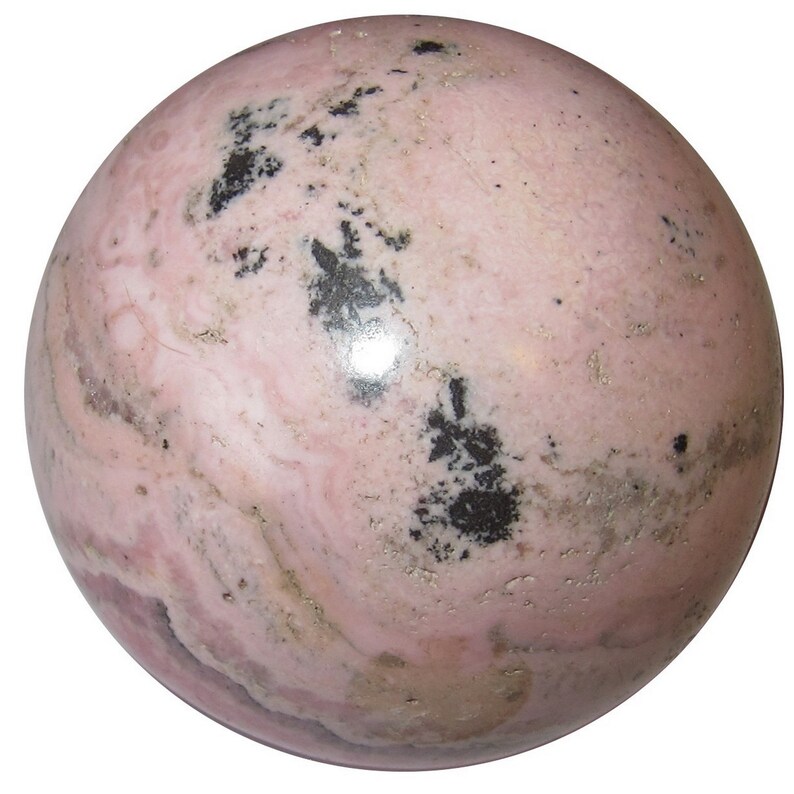 Rhodonite Sphere Wild Lover Soulmate Pink Crystal Ball - Etsy