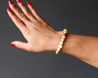 Pulseira Crazy Lace Agate My Wild Side Pedras de Cristal Coloridas
