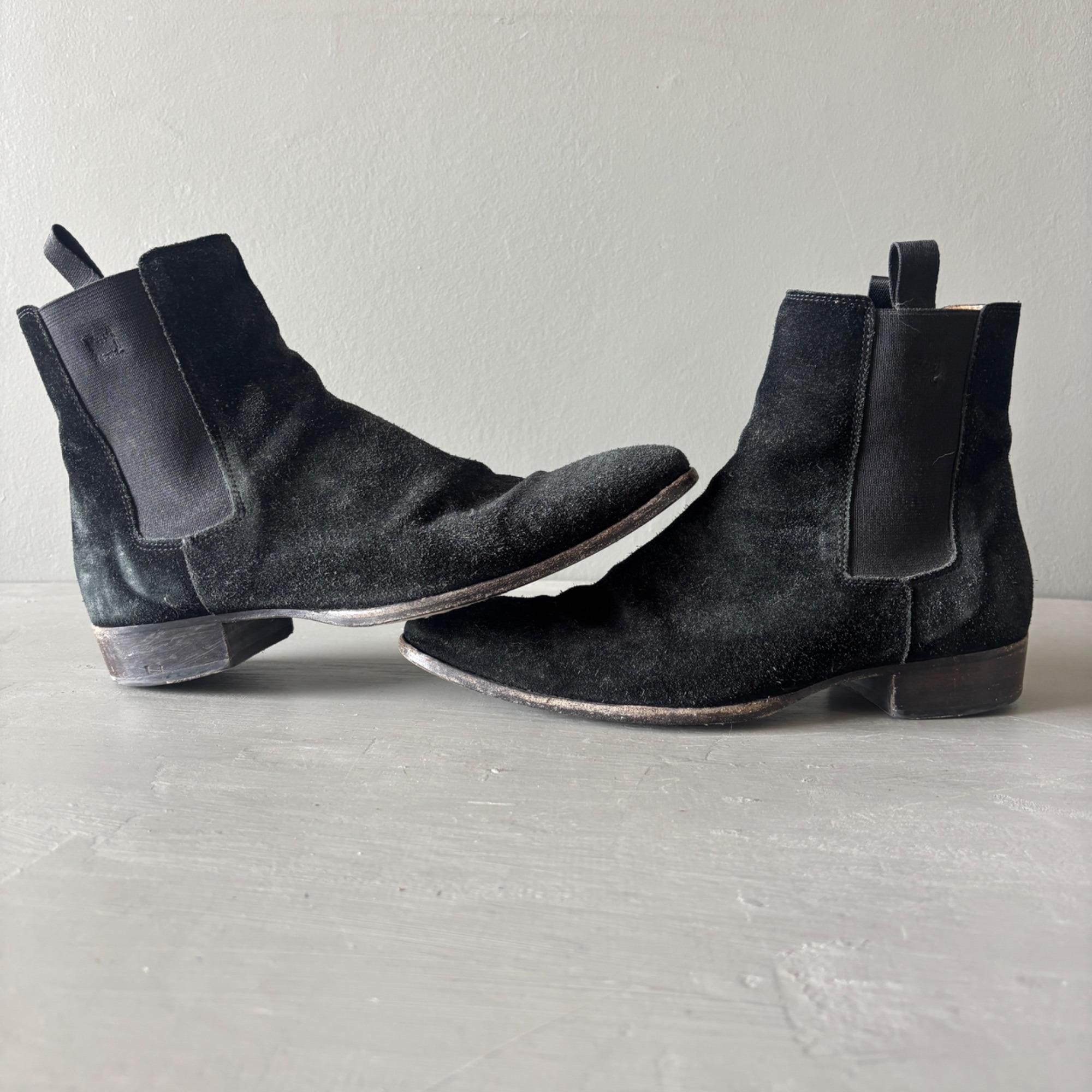 Vintage Marc Jacobs Black Suede Chelsea Boots Mens Size 39 Made In Italy Shoes Marc Jacobs Ankle Boots for Men for Sale | Shop New & Used  main image 2